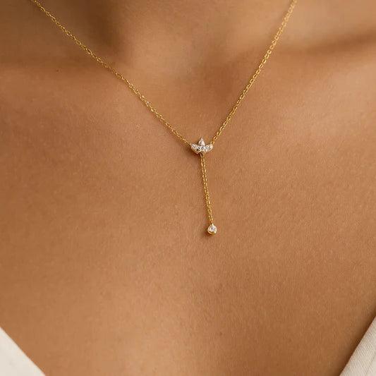 Floral Leaf Necklace