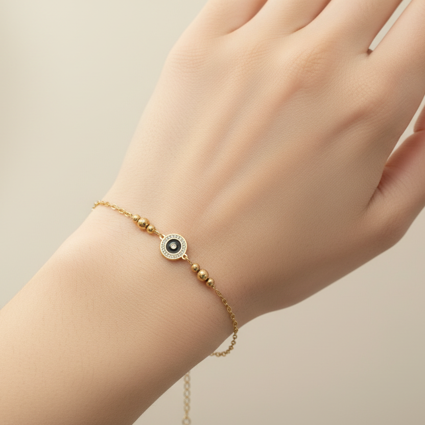 Evil Eye Gold Bracelet