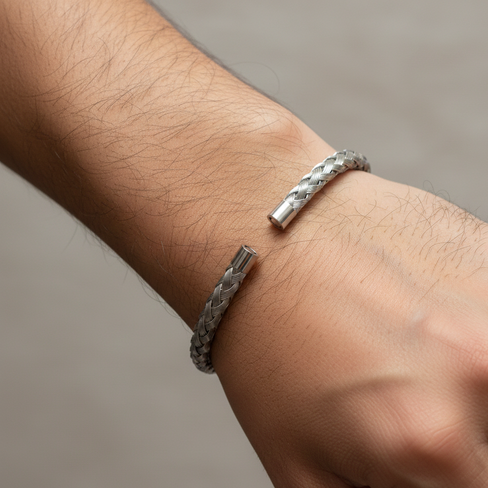Silver Steel Bracelet
