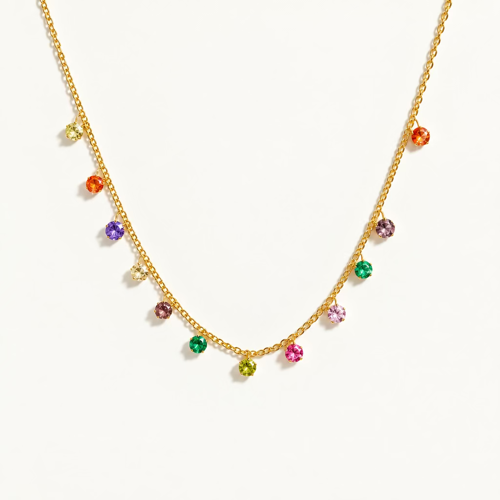 Lunaria Multistone Necklace