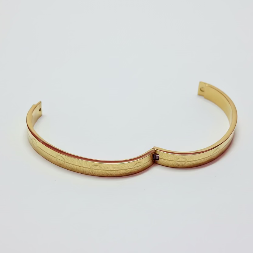 Alpha Gold Plated Kada