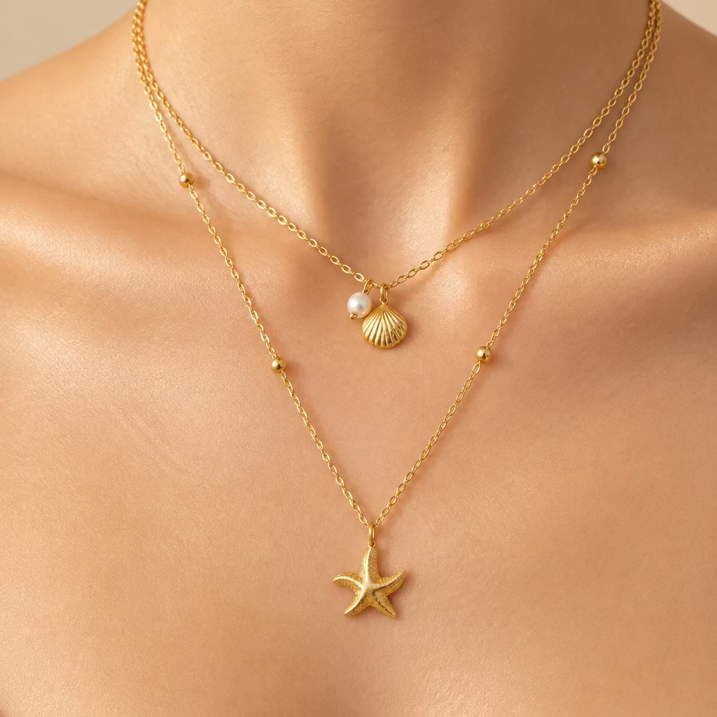 Starfish Charm Necklace