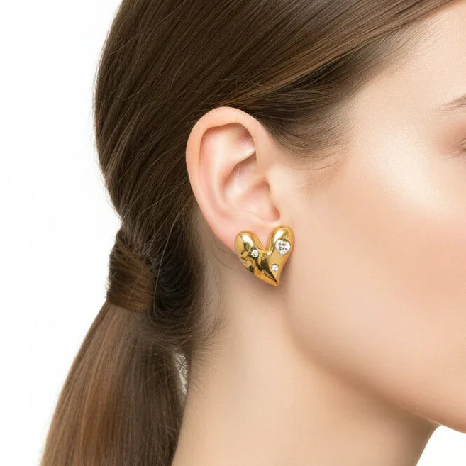 Heart Stud Earrings
