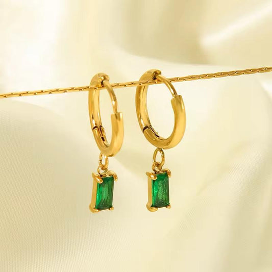 Atolea Emerald Earings - Aesthla