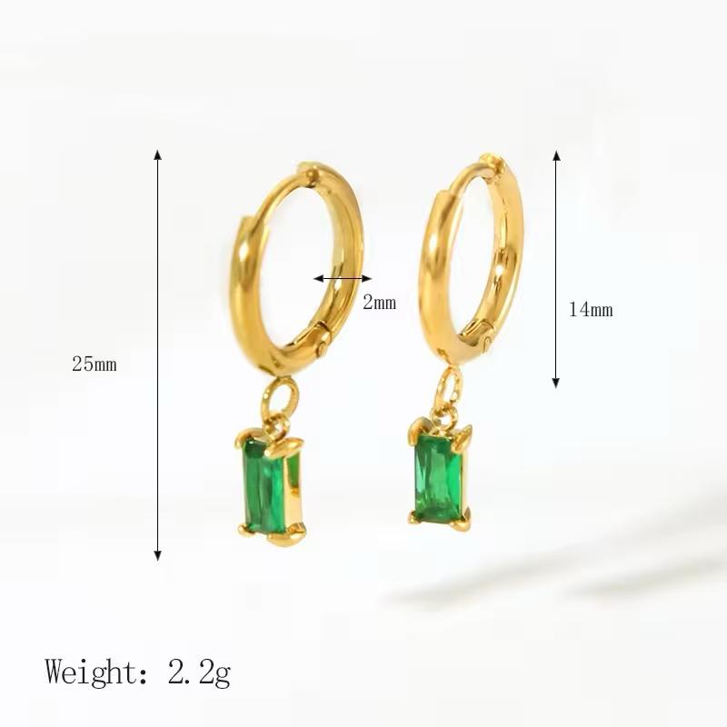 Atolea Emerald Earings - Aesthla