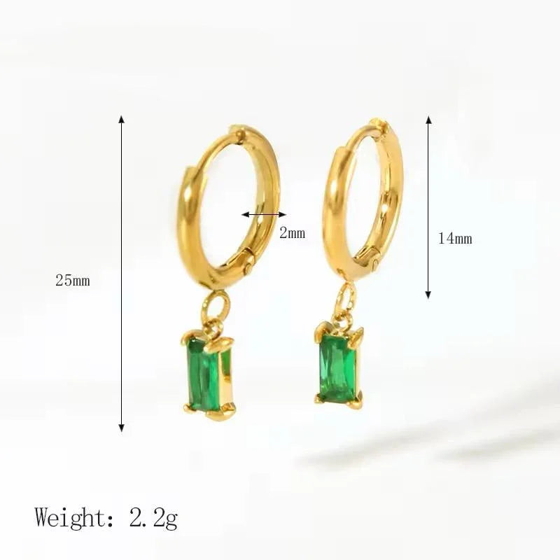 Atolea Emerald Earings - Aesthla