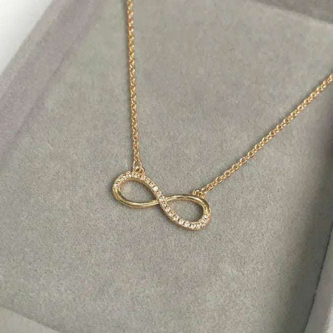 Infinity Stud Necklace