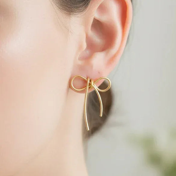 Ribbon Knot Earrings