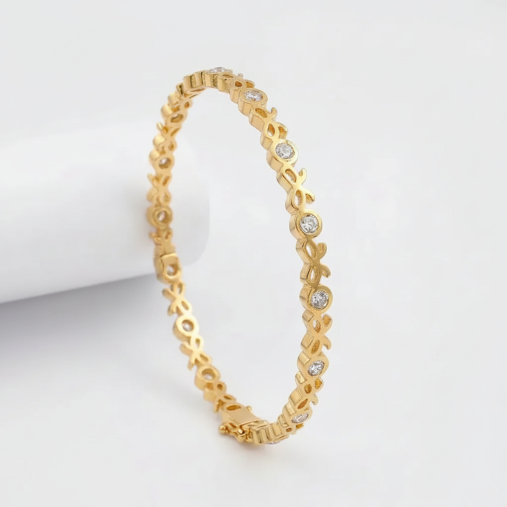 Bow Crystal Bracelet - Aesthla