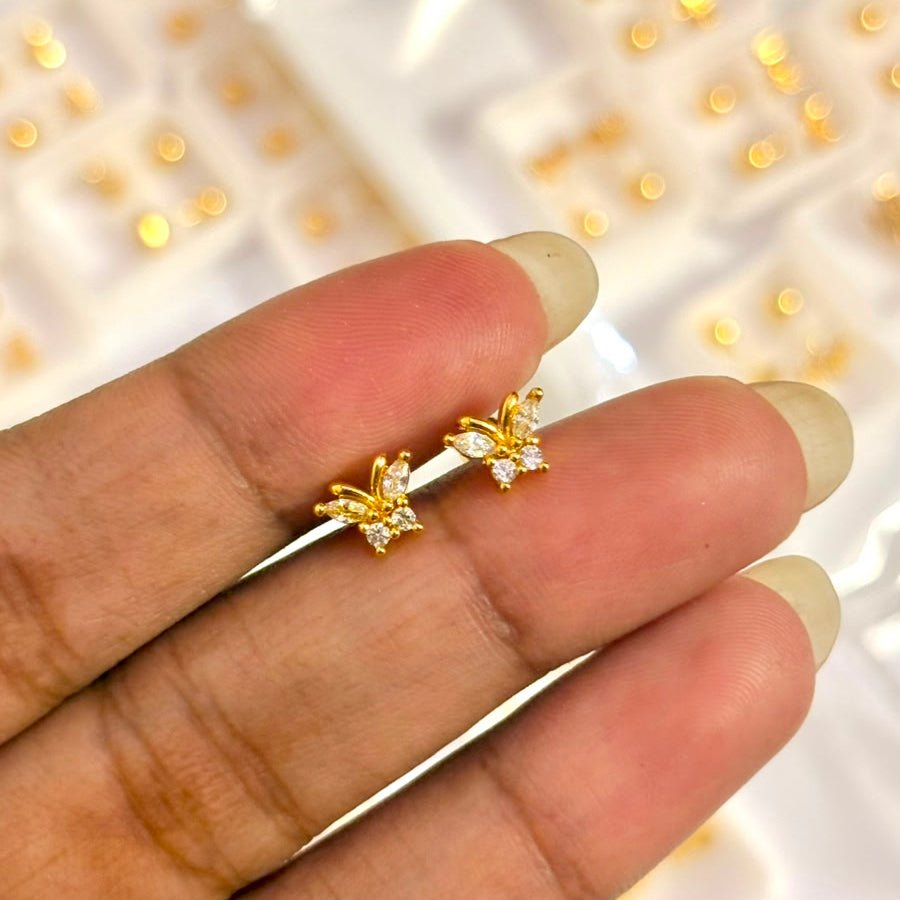 Dainty Antler Studs - Aesthla