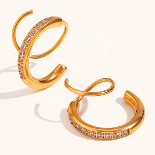 Double Hoop Earring - Aesthla