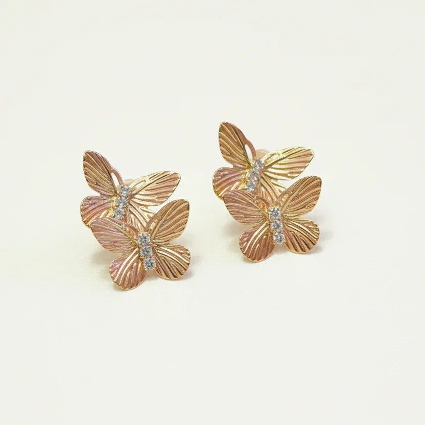 Dual Butterfly Earrings - Aesthla