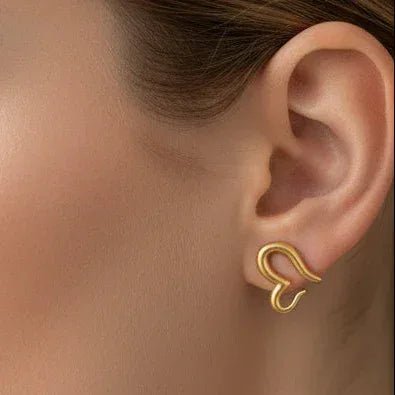 Elina Heart Earrings - Aesthla