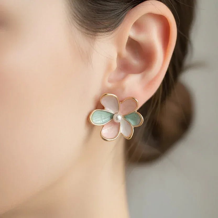 Flora Dual Earrings - Aesthla