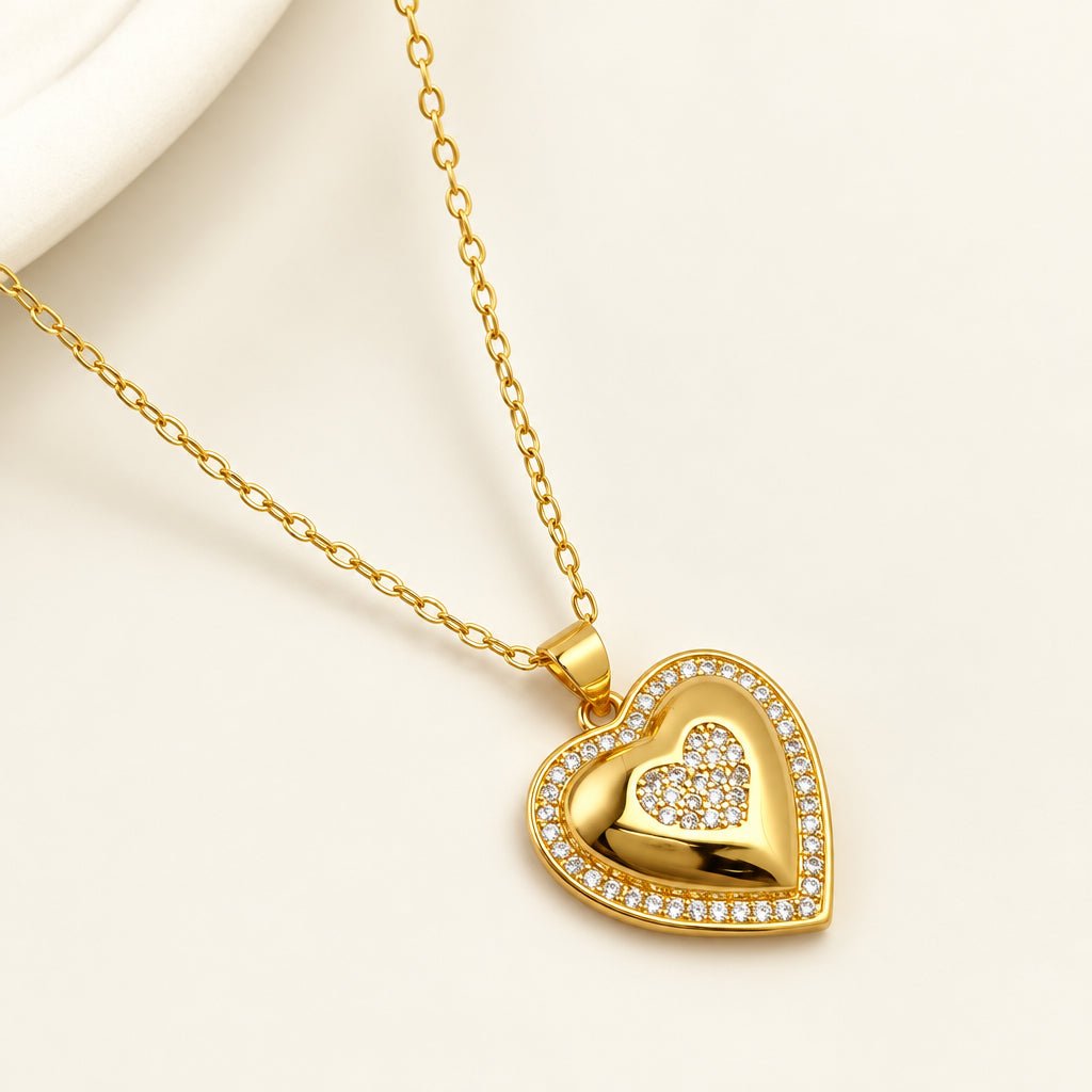 Heart Stone Necklace - Aesthla