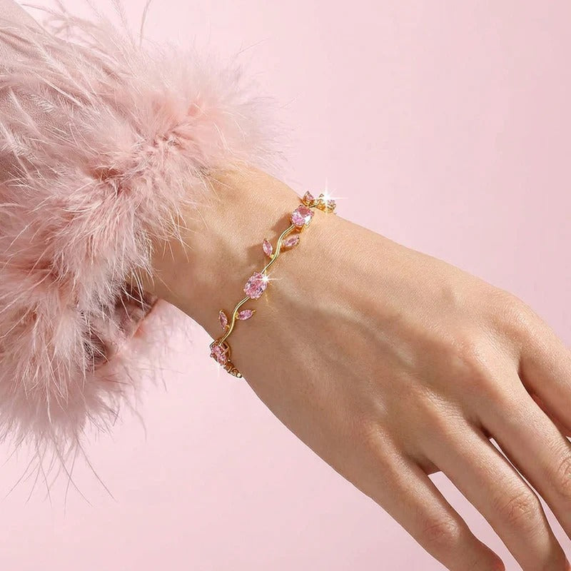 Pink Golden Tulip Bracelet