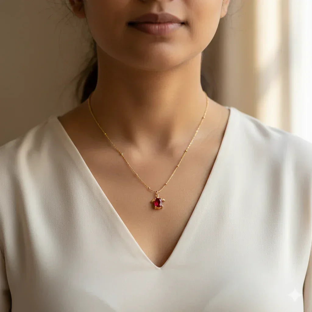 Lucky Turtle Pendant - Aesthla