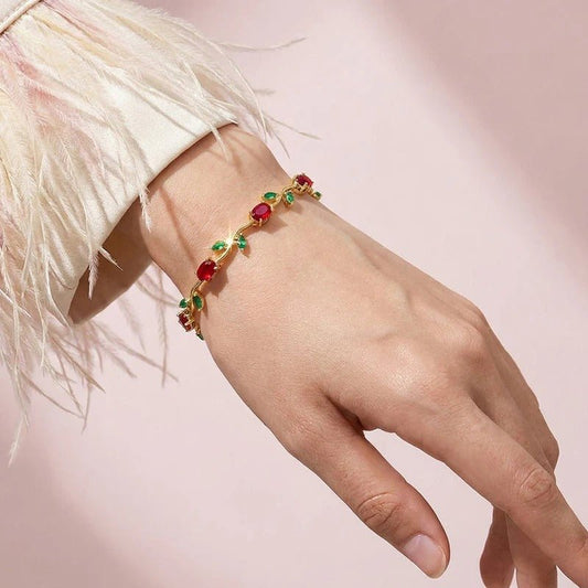Red Tulip Bracelet - Aesthla