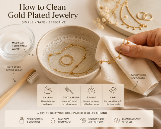 how to clean gold plated necklace at home step by step