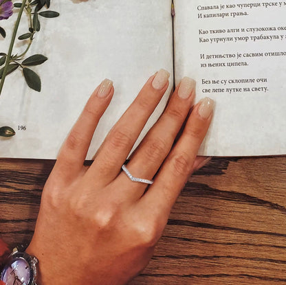 V-Shape Silver Ring