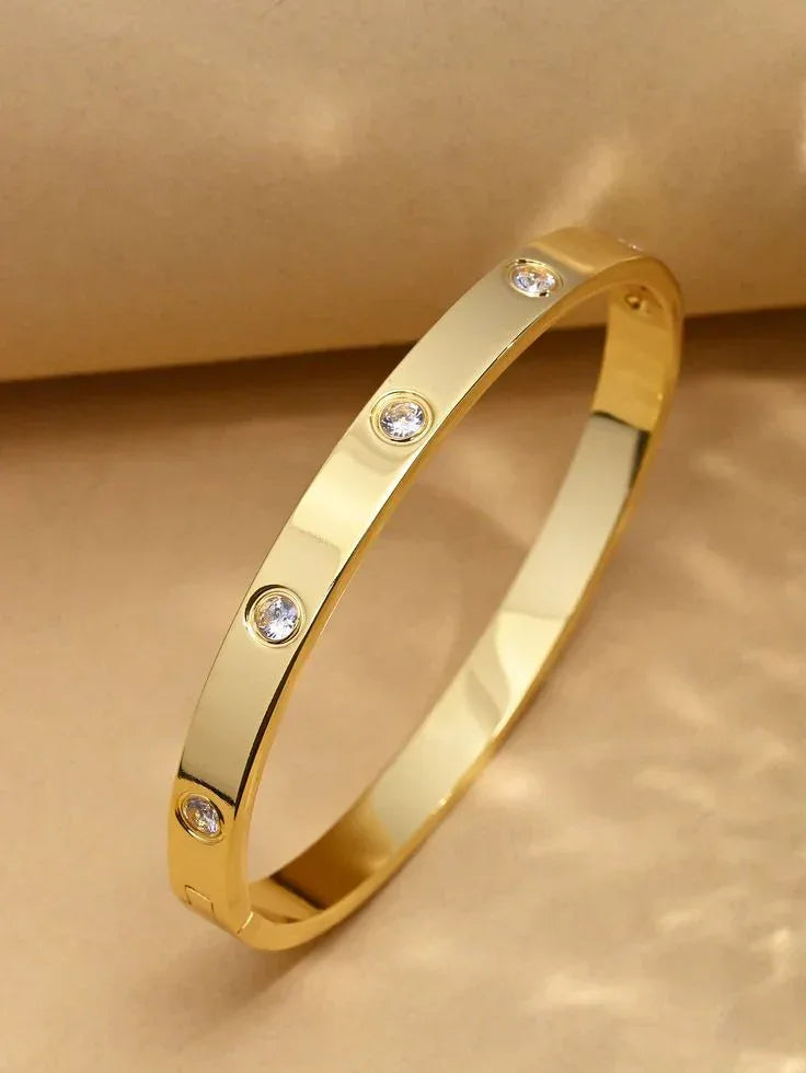 Gold Plated Cartier Bangle Bracelet