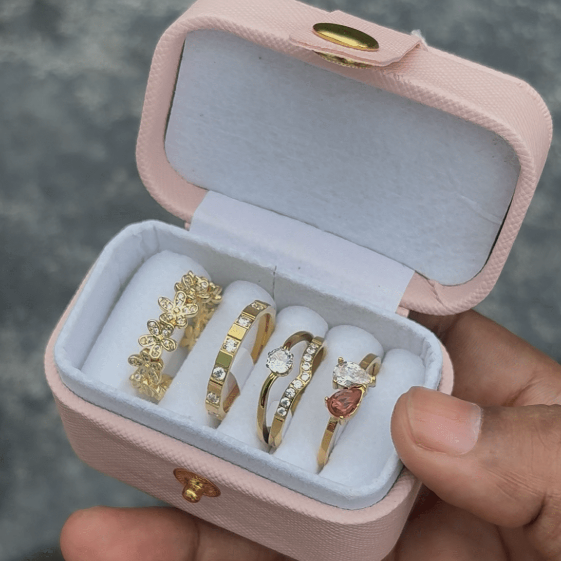 4 Gold Rings Hamper Box - Aesthla