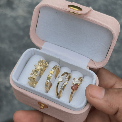 4 Gold Rings Hamper Box - Aesthla