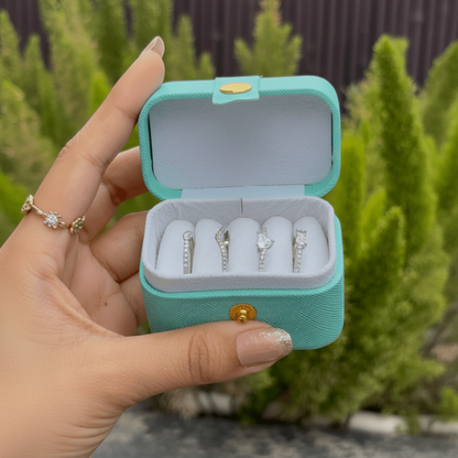4 Silver Rings Hamper Box - Aesthla