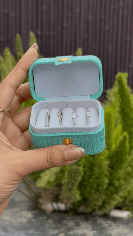 4 Silver Rings Hamper Box - Aesthla