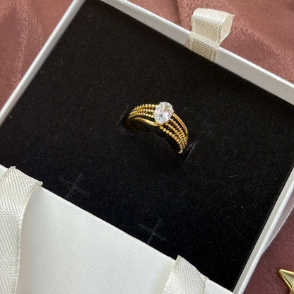 Elegant Pearl Stone Ring