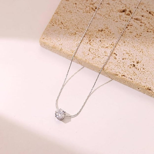 Solitaire Crystal Necklace