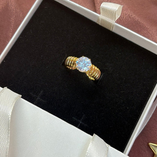 Bold Pearl Stone Ring