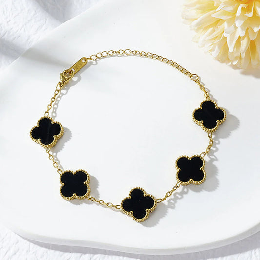 Black clover Chain Bracelet