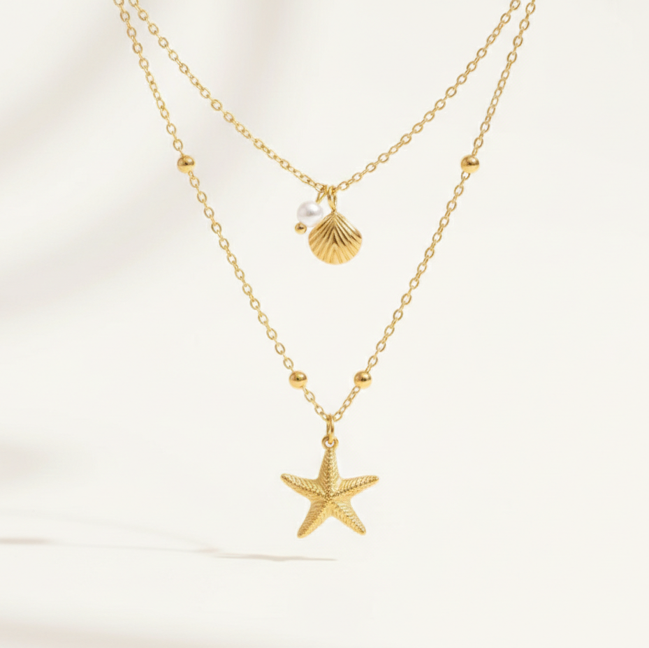 Starfish Charm Necklace