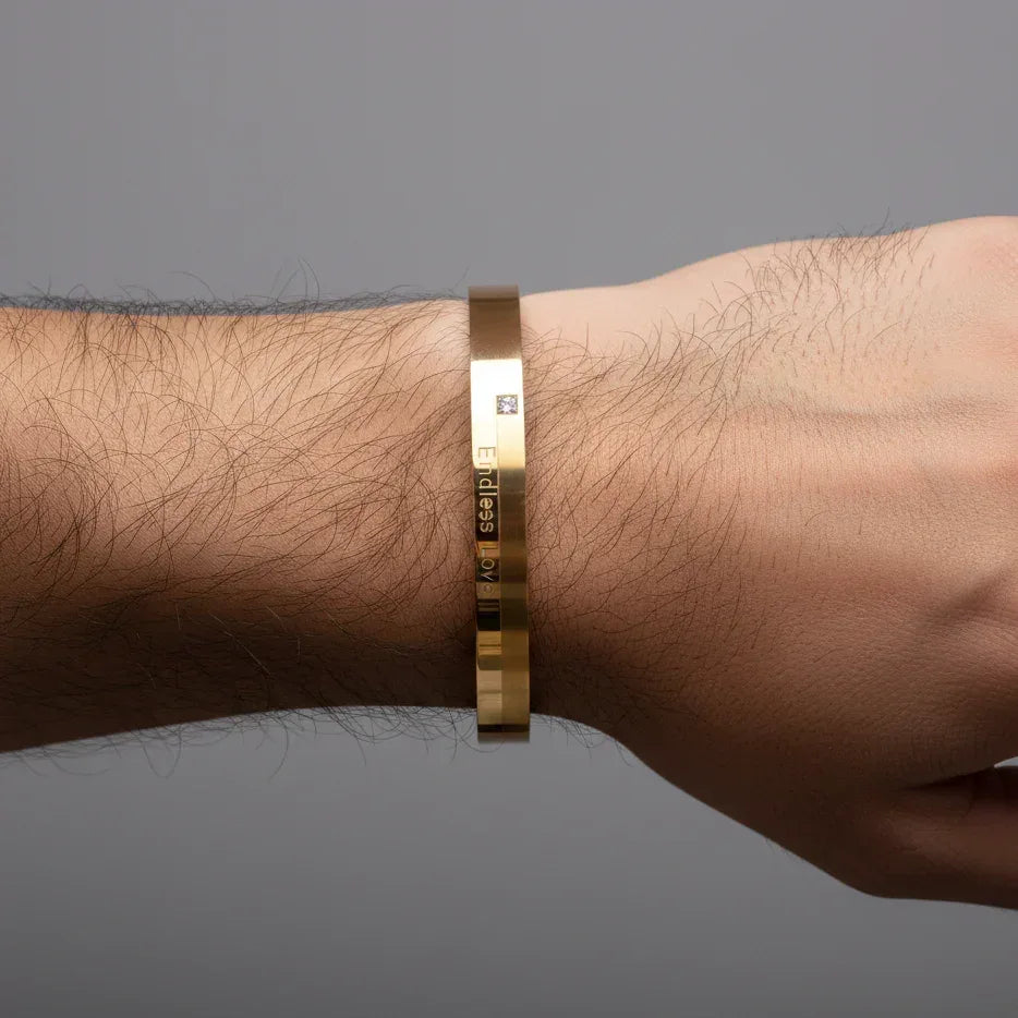 Gold Endless love Couple Bracelet