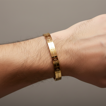 Alpha Gold Plated Kada