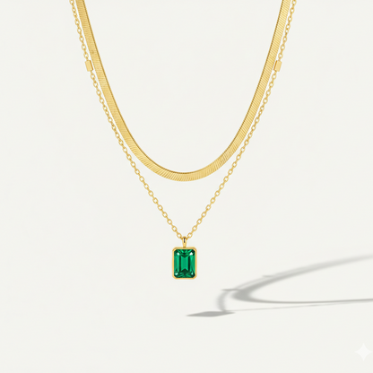 Royal Green Stone Necklace