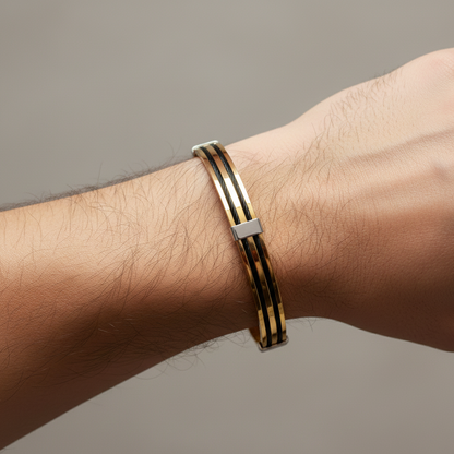 Black Cable Kada Bracelet