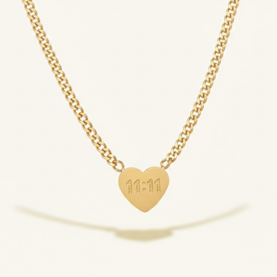 11:11 Heart Manifestation Necklace