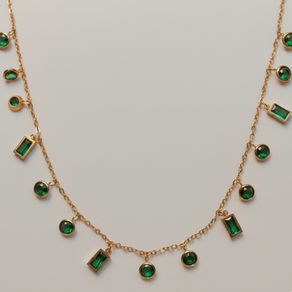 Royal Emerald Pendant Necklace