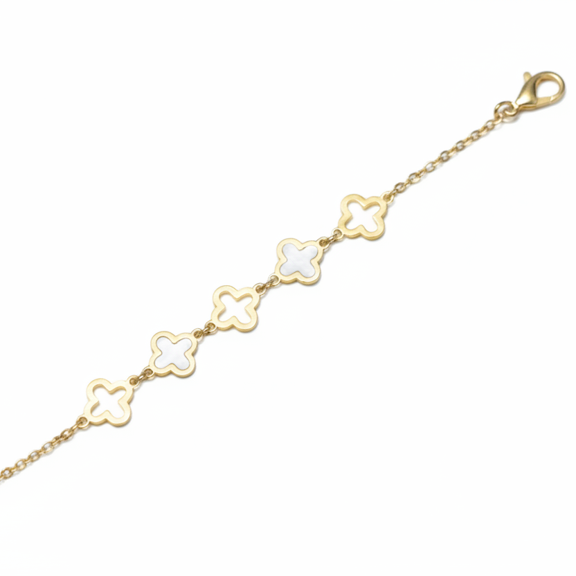 Clover Gold Chain Bracelet