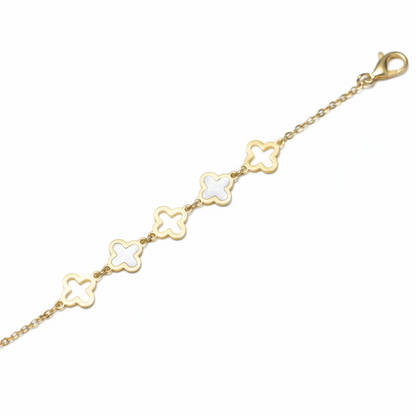 Clover Gold Chain Bracelet