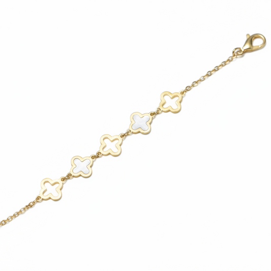 Clover Gold Chain Bracelet