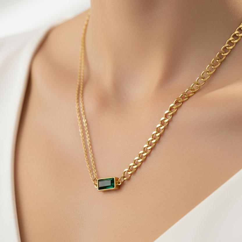 Emerlyn Green Glow Necklace