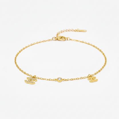 Interlocking Gold Chain Bracelet