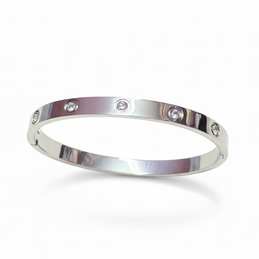 Classic Silver Kada Bracelet