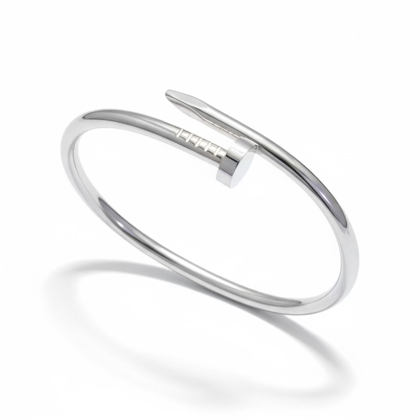 Silver Nail Kada Bracelet