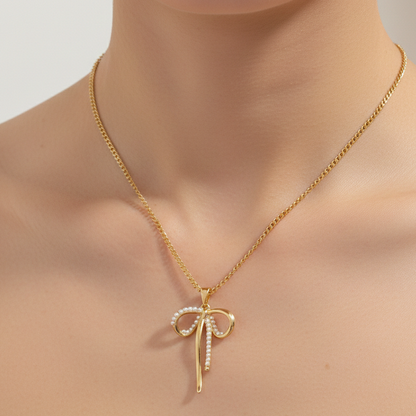 Bow Pendant Necklace