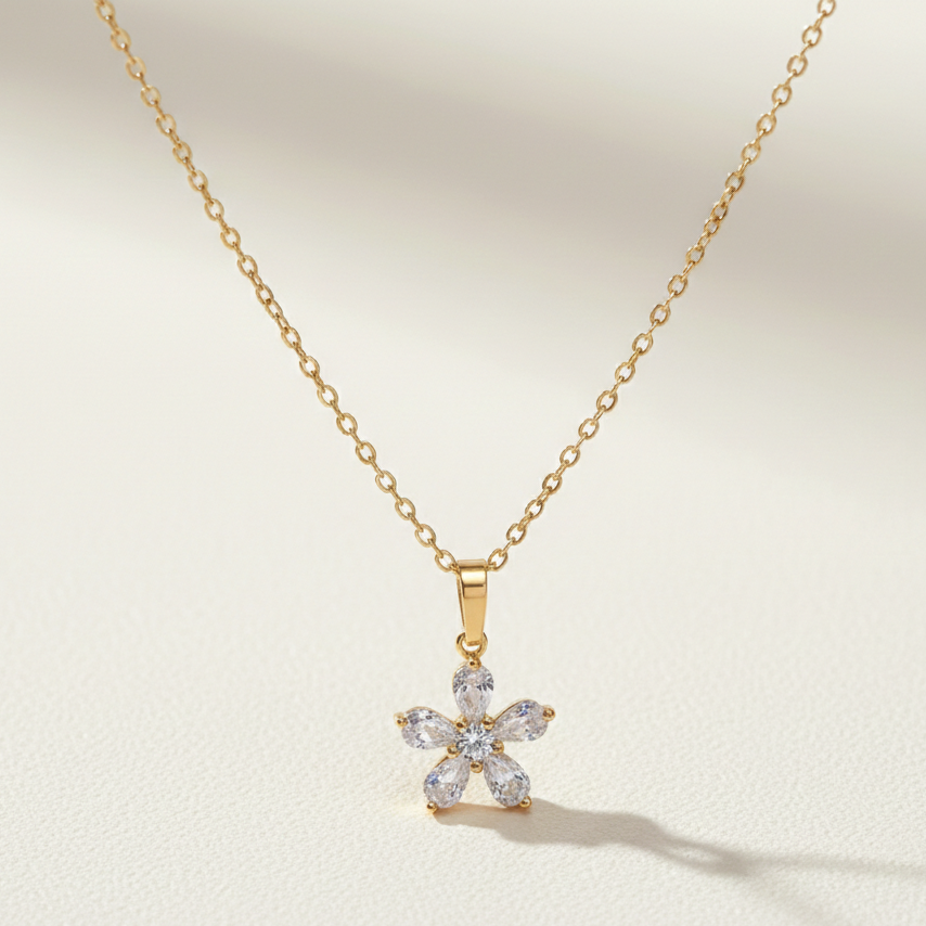 Floral Pendant Necklace
