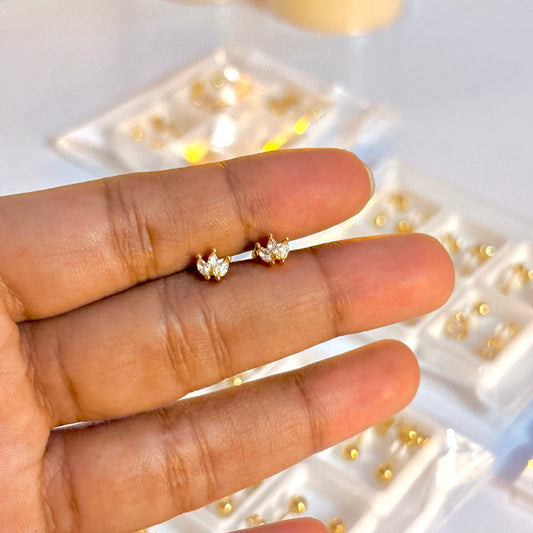 Crown Crystal Studs